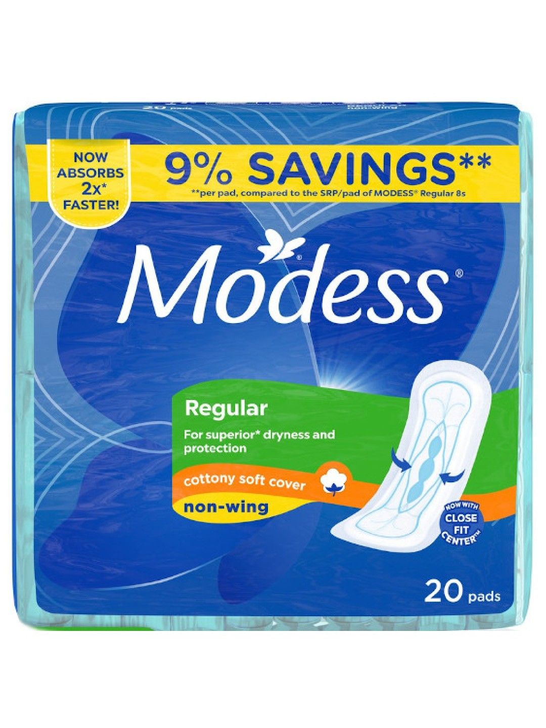 Modess Cottony Soft NonWing Sanitary Napkins (20s edamama
